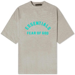 Fear of God ESSENTIALS Spring Printed Logo T-Shirt Dark Heather Oatmeal