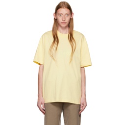 Yellow Flocked T-Shirt 222161F110018