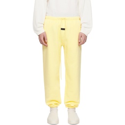 Yellow Drawstring Sweatpants 241161M190030