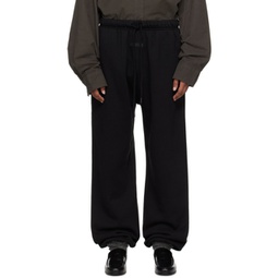 Black Relaxed Sweatpants 241161F086002