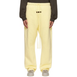 Yellow Relaxed Lounge Pants 222161F086029
