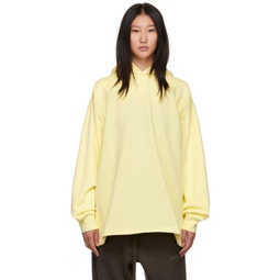 Yellow Relaxed Hoodie 222161F097015