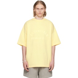 Yellow Crewneck T-Shirt 241161M213044