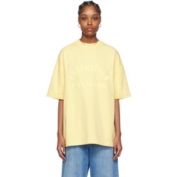 Yellow Crewneck T-Shirt 241161F110039