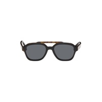 Black   Tortoiseshell Bilayer Sunglasses 241693M134024
