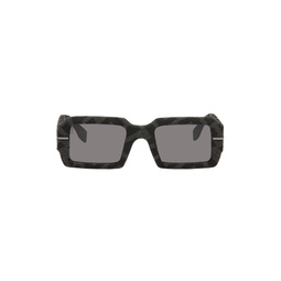 Black   Gray graphy Sunglasses 241693M134020