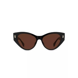 Fendi First 55MM Cat Eye Sunglasses