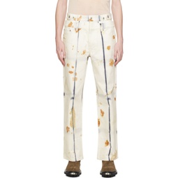White Plant-Dyed Jeans 241107M186004