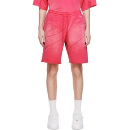 Pink Drawstring Shorts 241107M193002