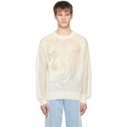 White Phoenix Sweater 231107M201008