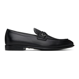 Black Gancini Ornament Loafers 241270M231021