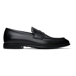 Black Penny Loafers 241270M231045