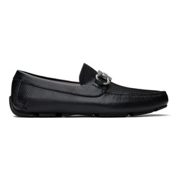 Black Gancini Ornament Loafers 241270M231054