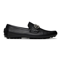 Black Gancini Ornament Loafers 241270M231037