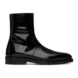 Black Calfskin Boots 231270M223007