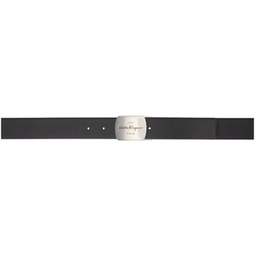 Reversible Black Leather Belt 231270M131021