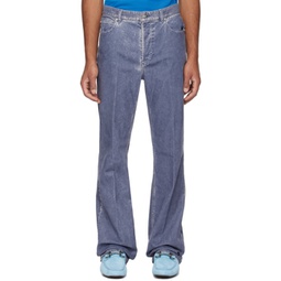 Blue 5-Pocket Trousers 232270M186006