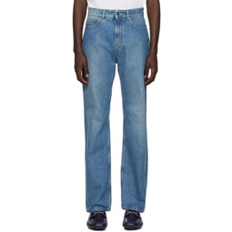 Blue 5 Pocket Jeans 232270M186002
