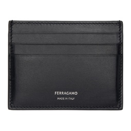 Black Leather Card Holder 241270M163000