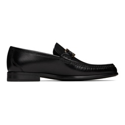 Black Gancini Ornament Loafers 241270M231009