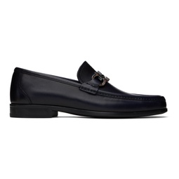 Navy Hardware Loafers 241270M231012