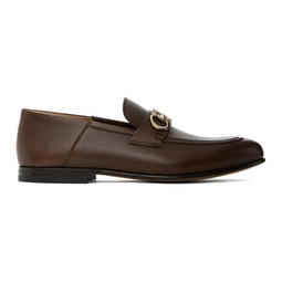 Brown Hardware Loafers 241270M231042