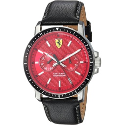 Ferrari Mens 830449 Turbo Analog Display Quartz Black Watch