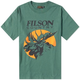 Filson Pioneer Moose T-Shirt Green