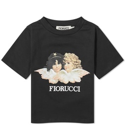 Fiorucci Classic Angel Crop T-Shirt Black