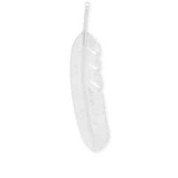First Arrows Feather Silver Large Pendant Silver