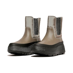Womens FitFlop F-Mode Water-Resistant Flatform Chelsea Boots