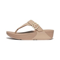 Womens FitFlop Lulu Adjustable Leather Toe-Post Sandals