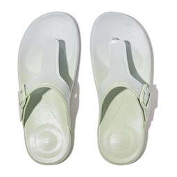 Womens FitFlop Iqushion Iridescent Adjustable Buckle Flip-Flops