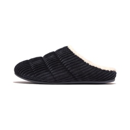 Womens FitFlop CHRISSIE FLEECE-LINED CORDUROY SLIPPERS