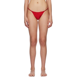 Red Crystal Luxe V Thong 231541F081015