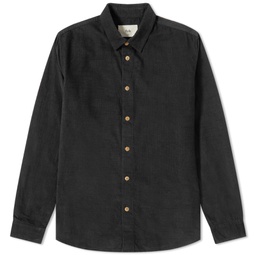 Folk Babycord Shirt Black Microcheck