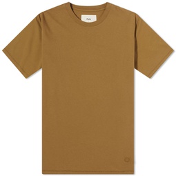 Folk Contrast Sleeve T-Shirt Tobacco