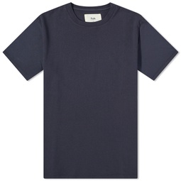 Folk Contrast Sleeve T-Shirt Navy