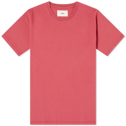 Folk Contrast Sleeve T-Shirt Pomegranate