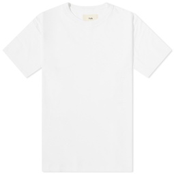 Folk Contrast Sleeve T-Shirt White