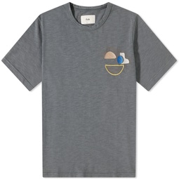Folk Embroidered T-Shirt Graphite