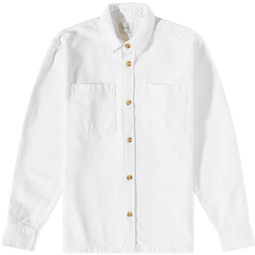 Foret Mellow Twill Overshirt White