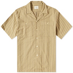 Foret Sway Stripe Vacation Shirt Yellow
