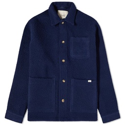 Foret Stay Wool Chore Jacket Navy