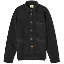Foret Ivy Wool Overshirt Black
