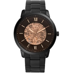 Fossil Neutra Mens Automatic Watch with Mechanical Movement and Skeleton Dial