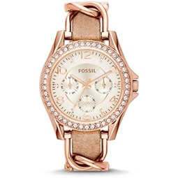 Fossil Riley Womens Watch with Crystal Accents and Stainless Steel 팔찌 Band