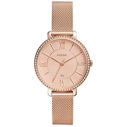 Fossil Jacqueline Womens Watch with Stainless Steel or Leather Band, Analog Watch Display