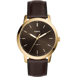 Fossil Minimalist Mens Watch with Leather or Stainless Steel Band, Chronograph or Analog Watch Display with Slim Case Design