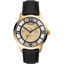 Fossil Townsman Mens Automatic Watch with Mechanical Movement and Skeleton Dial